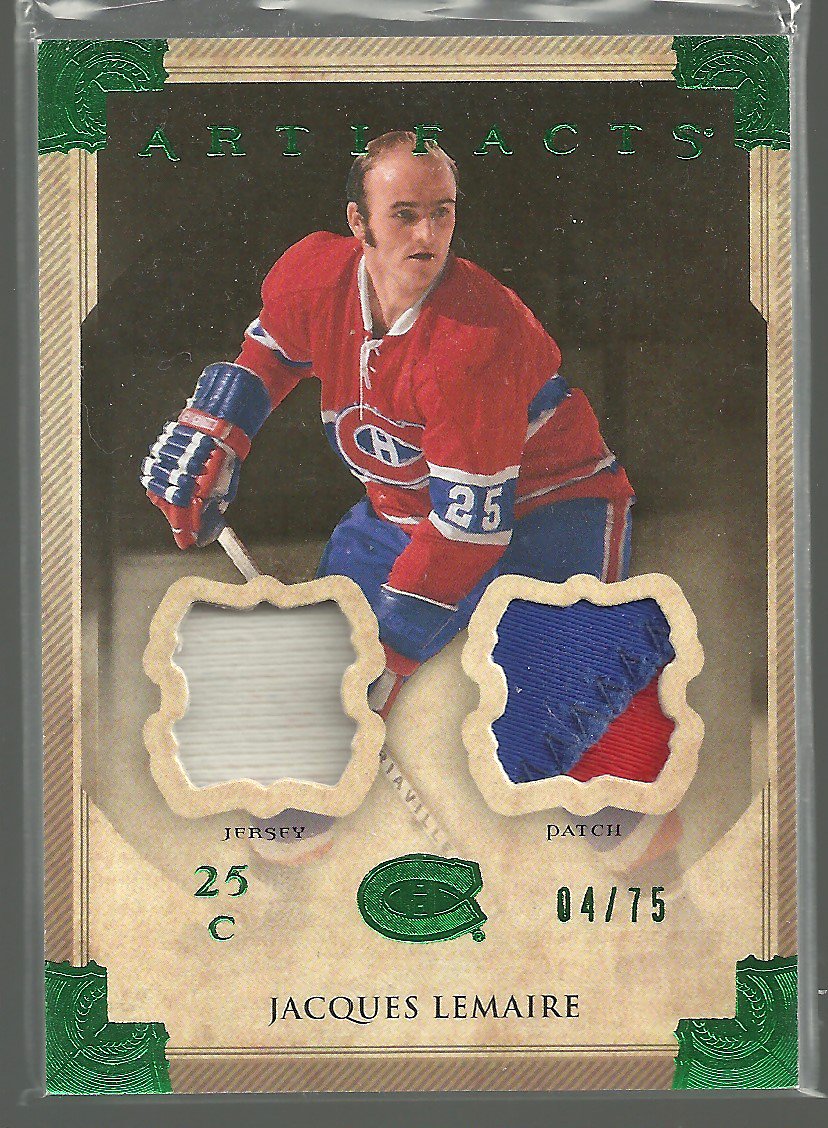 2013-14 Artifacts Jerseys Patch Emerald #32 Jacques Lemaire 4/75 (image for) 2013-14 Artifacts Jerseys Patch Emerald #32 Jacques Lemaire 4/75